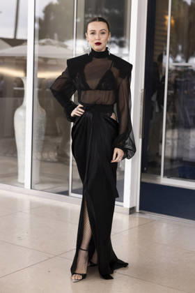 Cannes Nataly Ossman exits Martinez MP Cannes, France- May 14: Nataly Ossman leaves Hotel Martinez after attending Chopard gala during 79th Festival of Cannes, on May 14, 2026 in Cannes, France. Photo by Marco Piovanotto ABACAPRESS:COM Cannes France  Copyright: xPiovanottoxMarco ABACAx