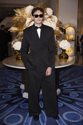 Cannes Enzo Paper exits Martinez MP Cannes, France- May 14: Enzo Paper leaves Hotel Martinez after attending Chopard gala during 79th Festival of Cannes, on May 14, 2026 in Cannes, France. Photo by Marco Piovanotto ABACAPRESS:COM Cannes France  Copyright: xPiovanottoxMarco ABACAx