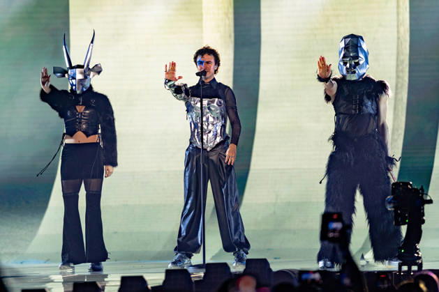 Eurovision Song Contest 2025 Dress Rehearsal 3 of Second Semi Final, 14.05.2026 VIENNA, AUSTRIA - 14 MAY 2026: Image shows Austria artist COSMO for Austria performing the song Tanzschein during Eurovision Song Contest 2025 Dress Rehearsal 3 of Second Semi Final at Wiener Stadthalle on 14 05 2026 in Vienna, Austria. Vienna Wiener Stadthalle Austria Copyright: xBEAUTIFULxSPORTS Froehlichx