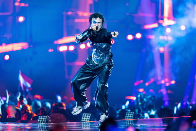Eurovision Song Contest 2025 Dress Rehearsal 3 of Second Semi Final, 14.05.2026 VIENNA, AUSTRIA - 14 MAY 2026: Image shows Austria artist COSMO for Austria performing the song Tanzschein during Eurovision Song Contest 2025 Dress Rehearsal 3 of Second Semi Final at Wiener Stadthalle on 14 05 2026 in Vienna, Austria. Vienna Wiener Stadthalle Austria Copyright: xBEAUTIFULxSPORTS Froehlichx