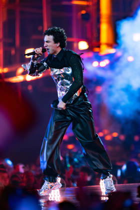 Eurovision Song Contest 2025 Dress Rehearsal 3 of Second Semi Final, 14.05.2026 VIENNA, AUSTRIA - 14 MAY 2026: Image shows Austria artist COSMO for Austria performing the song Tanzschein during Eurovision Song Contest 2025 Dress Rehearsal 3 of Second Semi Final at Wiener Stadthalle on 14 05 2026 in Vienna, Austria. Vienna Wiener Stadthalle Austria Copyright: xBEAUTIFULxSPORTS Froehlichx