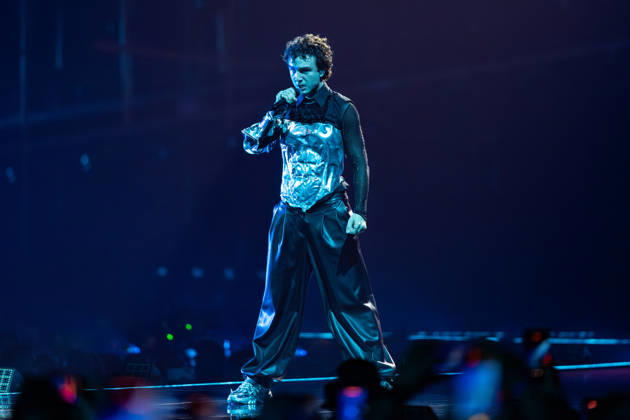 Eurovision Song Contest 2025 Dress Rehearsal 3 of Second Semi Final, 14.05.2026 VIENNA, AUSTRIA - 14 MAY 2026: Image shows Austria artist COSMO for Austria performing the song Tanzschein during Eurovision Song Contest 2025 Dress Rehearsal 3 of Second Semi Final at Wiener Stadthalle on 14 05 2026 in Vienna, Austria. Vienna Wiener Stadthalle Austria Copyright: xBEAUTIFULxSPORTS Froehlichx