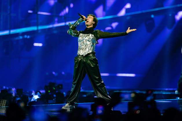 Eurovision Song Contest 2025 Dress Rehearsal 3 of Second Semi Final, 14.05.2026 VIENNA, AUSTRIA - 14 MAY 2026: Image shows Austria artist COSMO for Austria performing the song Tanzschein during Eurovision Song Contest 2025 Dress Rehearsal 3 of Second Semi Final at Wiener Stadthalle on 14 05 2026 in Vienna, Austria. Vienna Wiener Stadthalle Austria Copyright: xBEAUTIFULxSPORTS Froehlichx