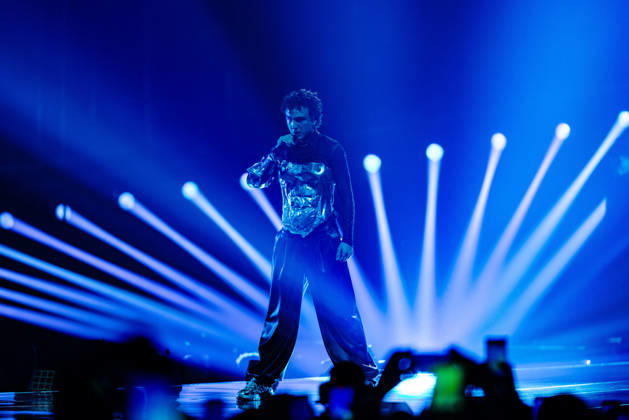 Eurovision Song Contest 2025 Dress Rehearsal 3 of Second Semi Final, 14.05.2026 VIENNA, AUSTRIA - 14 MAY 2026: Image shows Austria artist COSMO for Austria performing the song Tanzschein during Eurovision Song Contest 2025 Dress Rehearsal 3 of Second Semi Final at Wiener Stadthalle on 14 05 2026 in Vienna, Austria. Vienna Wiener Stadthalle Austria Copyright: xBEAUTIFULxSPORTS Froehlichx