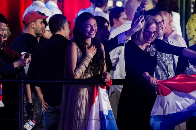 14.05.2026 - Europa, Österreich, Wien: 70. Eurovision Song Contest 2026 in der Wiener Stadthalle - Semi-final 2; Eva Marija mit dem Song Mother Nature für Luxemburg bedankt sich bei ihren Fans Copyright: xLUKAxKOLANOVICx