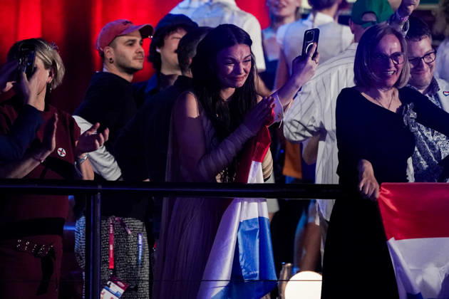 14.05.2026 - Europa, Österreich, Wien: 70. Eurovision Song Contest 2026 in der Wiener Stadthalle - Semi-final 2; Eva Marija mit dem Song Mother Nature für Luxemburg bedankt sich bei ihren Fans Copyright: xLUKAxKOLANOVICx