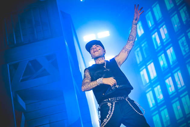 May 14, 2026, Napoli, Italy: Italian rapper Andrea Arrigoni better known by the stage name Shiva performs live at PalaPartenope in Napoli. Napoli Italy  - ZUMAs197 20260514_aaa_s197_321 Copyright: xPaolaxVisonex