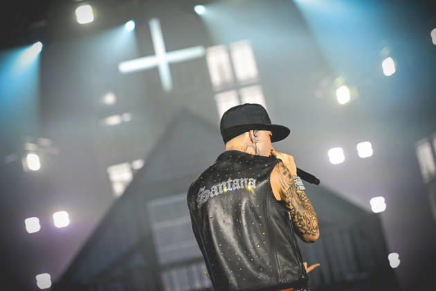May 14, 2026, Napoli, Italy: Italian rapper Andrea Arrigoni better known by the stage name Shiva performs live at PalaPartenope in Napoli. Napoli Italy - ZUMAs197 20260514_aaa_s197_353 Copyright: xPaolaxVisonex