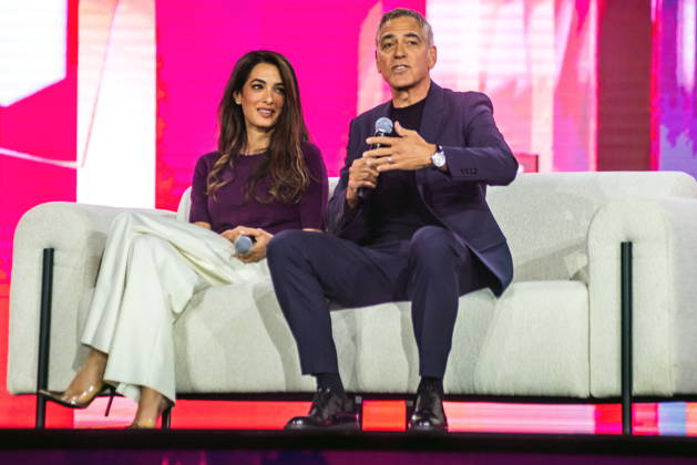 George and Amal Clooney at Impact 26 in Poznan Poznan 13 05 2026 IMPACT 2026 Poznan - conference, a key economic and technological summit in CEE, bringing together leaders of business, politics and science (650+ speakers) at the Poznan International Fair. 1098872925  1098872164