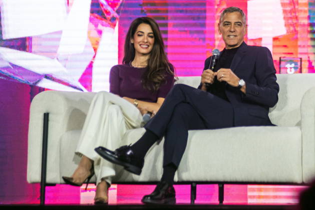 George and Amal Clooney at Impact 26 in Poznan Poznan 13 05 2026 IMPACT 2026 Poznan - conference, a key economic and technological summit in CEE, bringing together leaders of business, politics and science (650+ speakers) at the Poznan International Fair. 1098872925  1098872324