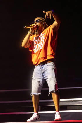 LIL JON performs during the opening act before Pitbull performs on stage during the I AM BACK tour at the iTHINK Financial Amphitheater in West Palm Beach, Florida on Thursday, May 14, 2026.  MIA20260515128 GARYxIxROTHSTEIN