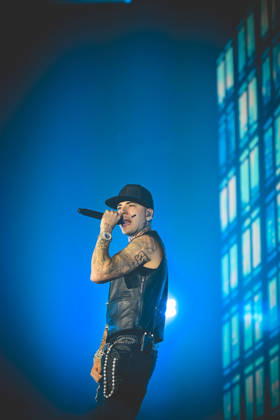 May 14, 2026, Napoli, Italy: Italian rapper Andrea Arrigoni better known by the stage name Shiva performs live at PalaPartenope in Napoli. Napoli Italy - ZUMAs197 20260514_aaa_s197_249 Copyright: xPaolaxVisonex