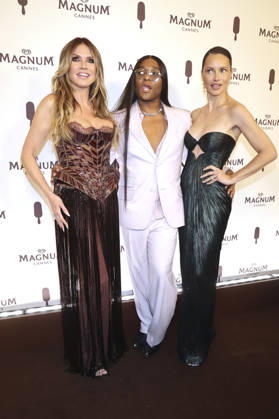 Heidi Klum, Law Roach und Adriana Lima bei der House of Magnum Afterparty im Rahmen des Festival de Cannes 2026 79. Internationale Filmfestspiele von Cannes im Palais StÃ phanie Beach. Cannes, 14.05.2026
