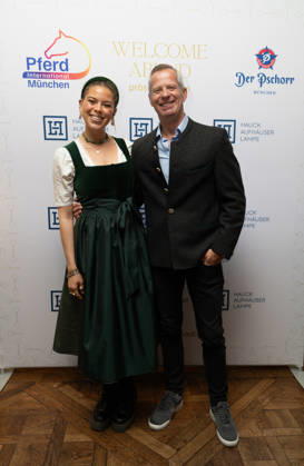 14.05.2026, Soluna Delta Kokol mit Frank Scheppendahl , Welcome-Abend der Pferd International München in der Eventlocation The Resi am Viktualienmarkt in München.