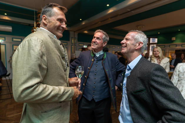 14.05.2026, Lars Riedel , Jürgen Blum und Frank Scheppendahl , Welcome-Abend der Pferd International München in der Eventlocation The Resi am Viktualienmarkt in München.