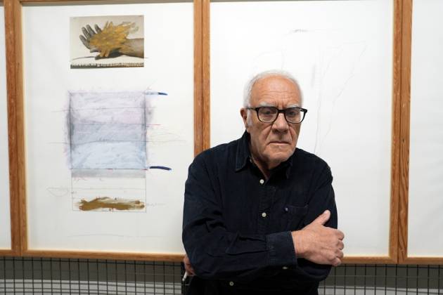 RECORD DATE NOT STATED IPA84713304 - Milan, Preview of the Mimmo Paladino Installation Exhibition in the Sterling room of Palazzo Citterio, pictured Mimmo Paladino Copyright: xx xx 84713304