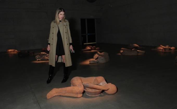 RECORD DATE NOT STATED IPA84713334 - Milan, Preview of Mimmo Paladino s Paladino Installation Exhibition in the Sterling Room of Palazzo Citterio Copyright: xx xx 84713334