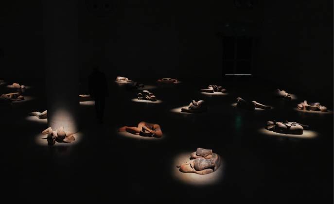 RECORD DATE NOT STATED IPA84713335 - Milan, Preview of Mimmo Paladino s Paladino Installation Exhibition in the Sterling Room of Palazzo Citterio Copyright: xx xx 84713335