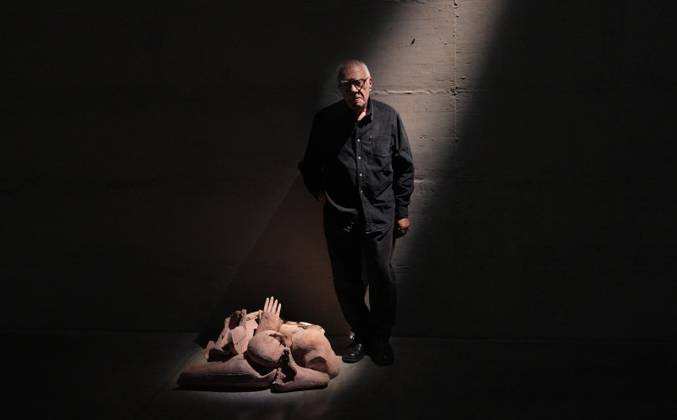 RECORD DATE NOT STATED IPA84713336 - Milan, Preview of the Mimmo Paladino Installation Exhibition in the Sterling room of Palazzo Citterio, pictured Mimmo Paladino Copyright: xx xx 84713336