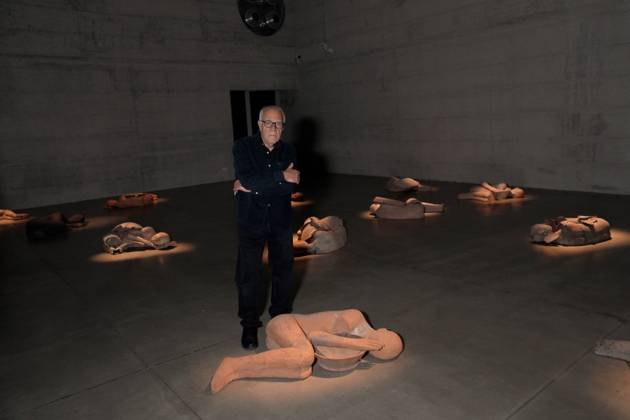 RECORD DATE NOT STATED IPA84713337 - Milan, Preview of the Mimmo Paladino Installation Exhibition in the Sterling room of Palazzo Citterio, pictured Mimmo Paladino  Copyright: xx xx 84713337