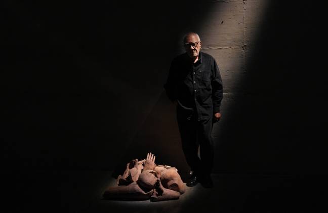 RECORD DATE NOT STATED IPA84713311 - Milan, Preview of the Mimmo Paladino Installation Exhibition in the Sterling room of Palazzo Citterio, pictured Mimmo Paladino  Copyright: xx xx 84713311