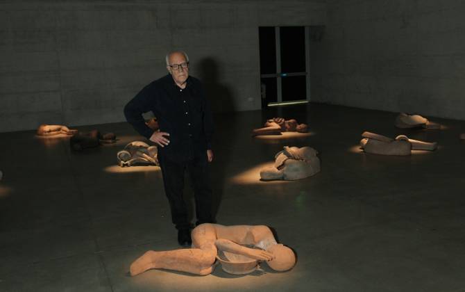 RECORD DATE NOT STATED IPA84713342 - Milan, Preview of the Mimmo Paladino Installation Exhibition in the Sterling room of Palazzo Citterio, pictured Mimmo Paladino Copyright: xx xx 84713342