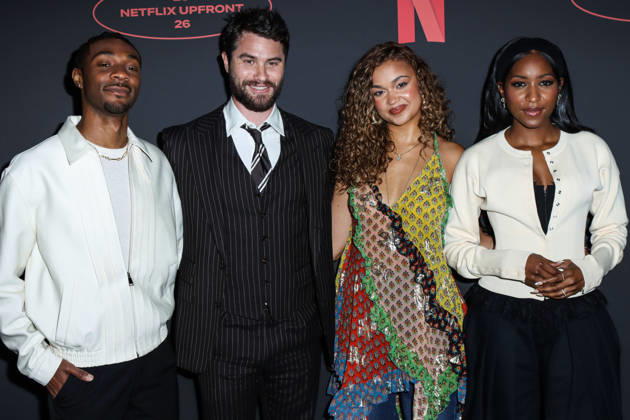Netflix Upfront 2026 MANHATTAN, NEW YORK CITY, NEW YORK, USA - MAY 13: Jonathan Daviss, Chase Stokes, Madison Bailey and Carlacia Grant arrive at the Netflix Upfront 2026 held at Sunset Pier 94 Studios on May 13, 2026 in Manhattan, New York City, New York, United States. New York City Sunset Pier 94 Studios New York United States Copyright: xImagexPressxAgencyx