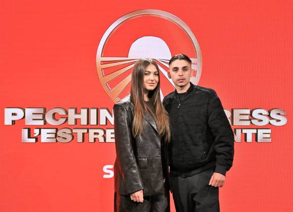 IPA84719305 - Milan,Italy Beijing Express 2026 The Far East photocall with the three finalist couples In the photo:Chanel Totti and Filippo Laurino I RECOMMENDED. Copyright: xNickxZonnax xNickxZonnax 84719305