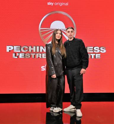 IPA84719308 - Milan,Italy Beijing Express 2026 The Far East photocall with the three finalist couples In the photo:Chanel Totti and Filippo Laurino I RECOMMENDED. Copyright: xNickxZonnax xNickxZonnax 84719308