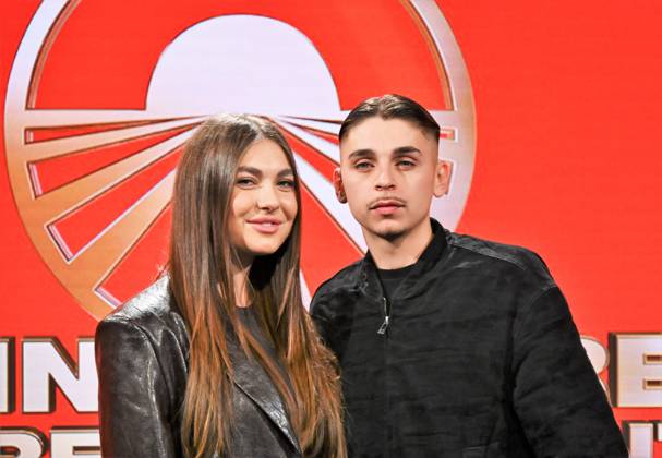 IPA84719310 - Milan,Italy Beijing Express 2026 The Far East photocall with the three finalist couples In the photo:Chanel Totti and Filippo Laurino I RECOMMENDED. Copyright: xNickxZonnax xNickxZonnax 84719310
