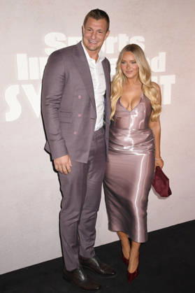 NEW YORK, NY- MAY 14: Rob Gronkowski, and Camille Kostek at the 2026 Sports Illustrated Swimsuit Launch Party at the Hard Rock Hotel on May 14, 2026 in New York City. Credit: AdMedia New York City USA  - ZUMAa123 20260514_zaa_a123_156 Copyright: xJohnxFyckex