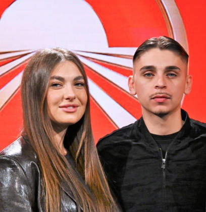 IPA84721404 - Milan,Italy Beijing Express 2026 The Far East photocall with the three finalist couples In the photo:Chanel Totti and Filippo Laurino I RECOMMENDED. Copyright: xNickxZonnax xNickxZonnax 84721404