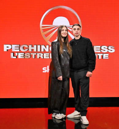 IPA84721406 - Milan,Italy Beijing Express 2026 The Far East photocall with winners Chanel Totti and Filippo Laurino I RECOMMENDED In the photo:Chanel Totti and Filippo Laurino I RECOMMENDED Copyright: xNickxZonnax xNickxZonnax 84721406