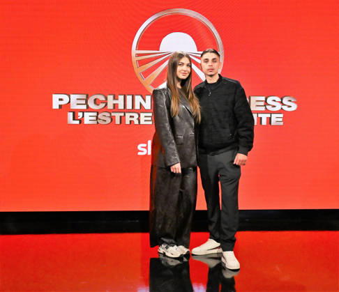 IPA84721401 - Milan,Italy Beijing Express 2026 The Far East photocall with winners Chanel Totti and Filippo Laurino I RECOMMENDED In the photo:Chanel Totti and Filippo Laurino I RECOMMENDED  Copyright: xNickxZonnax xNickxZonnax 84721401