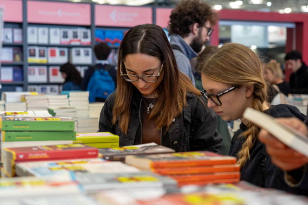 May 15, 2026, Turin, To, Italy: Some moments from the second day of the International Book Fair. Turin, May 15, 2026 Turin Italy  - ZUMAa289 20260515_zia_a289_054 Copyright: xSelenexDanielex xAgfx