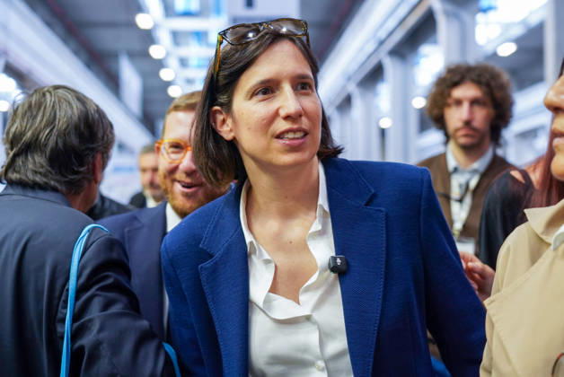 May 15, 2026, Turin, To, Italy: Democratic Party Secretary Elly Schlein visits the International Book Fair. Turin, May 15, 2026 Turin Italy - ZUMAa289 20260515_zia_a289_042 Copyright: xSelenexDanielex xAgfx