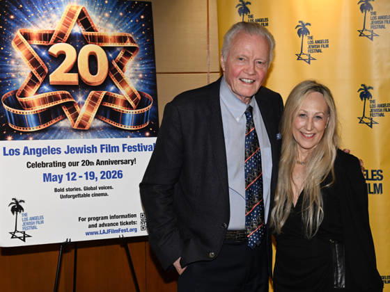 May 14, 2026, West Los Angeles, California, USA: American actor JON VOIGHT, LAJFF Director HILARY HELSTEIN attend the 20th Annual Los Angeles Jewish Film Festival Special Screening of Monument West Los Angeles USA - ZUMAb173 20260514_aap_b173_036 Copyright: xBillyxBennightx