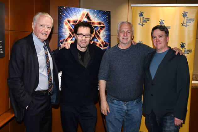 May 14, 2026, West Los Angeles, California, USA: American actor JON VOIGHT, director BRYAN SINGER, Sound editor DOUG MOUNTIAN and Producer JASON TAYLOR attend the 20th Annual Los Angeles Jewish Film Festival Special Screening of Monument West Los Angeles USA - ZUMAb173 20260514_aap_b173_033 Copyright: xBillyxBennightx