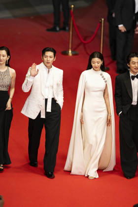 Cannes Gun Che Colony Red Carpet EB South Korean actor Jun Ji-Hyun, South Korean actor Ji Chang-Wook, South Korean actor Koo Kyo-Hwan, South Korean actress Shin Hyeon-Bin during the Gun-Che Colony red carpet during the 79th Cannes Film Festival in Cannes, France on May 15, 2026. Photo by Eliot Blondet ABACAPRESS.COM Cannes France France  Copyright: xBlondetxEliot ABACAx