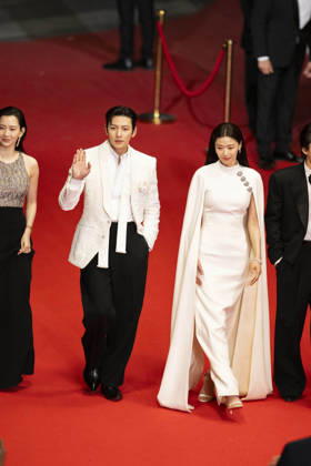 Cannes Gun Che Colony Red Carpet EB South Korean actor Jun Ji-Hyun, South Korean actor Ji Chang-Wook, South Korean actor Koo Kyo-Hwan, South Korean actress Shin Hyeon-Bin during the Gun-Che Colony red carpet during the 79th Cannes Film Festival in Cannes, France on May 15, 2026. Photo by Eliot Blondet ABACAPRESS.COM Cannes France France  Copyright: xBlondetxEliot ABACAx