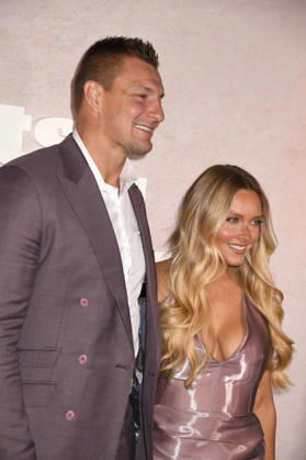 NEW YORK, NY- MAY 14: Rob Gronkowski, and Camille Kostek at the 2026 Sports Illustrated Swimsuit Launch Party at the Hard Rock Hotel on May 14, 2026 in New York City. Credit: AdMedia New York City USA  - ZUMAa123 20260514_zaa_a123_098 Copyright: xJohnxFyckex