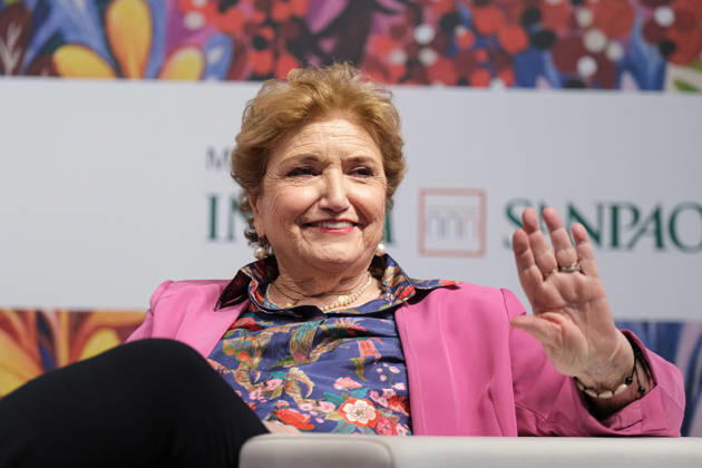 May 15, 2026, Turin, Italy: Mara Maionchi attends during the SalTo 26 - Salone Internazionale del Libro at Lingotto Fiere. Turin Italy  - ZUMAs197 20260515_aaa_s197_379 Copyright: xElenaxVizzocax