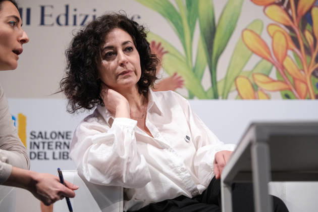 May 15, 2026, Turin, Italy: Ece Temelkuran seen during the SalTo 26 - Salone Internazionale del Libro at Lingotto Fiere. Turin Italy  - ZUMAs197 20260515_aaa_s197_404 Copyright: xElenaxVizzocax