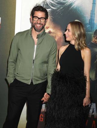 May 15, 2026, New York, New York, USA: Actors JOHN KRASINSKI and EMILY BLUNT seen during the red carpet arrivals for Amazon MGM Studios Tom Clancy s Jack Ryan - Ghost War World Premiere held at Regal Times Square. New York USA - ZUMAk03_ 20260515_zaf_k03_028 Copyright: xNancyxKaszermanx