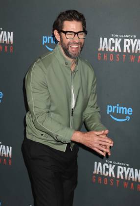 May 15, 2026, New York, New York, USA: Actor JOHN KRASINSKI seen during the red carpet arrivals for Amazon MGM Studios Tom Clancy s Jack Ryan - Ghost War World Premiere held at Regal Times Square. New York USA - ZUMAk03_ 20260515_zaf_k03_055 Copyright: xNancyxKaszermanx