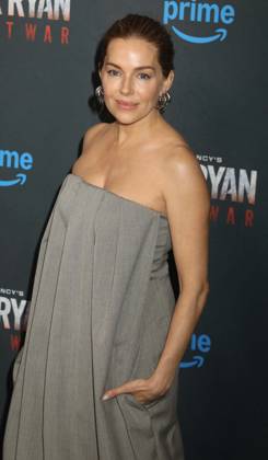 May 15, 2026, New York, New York, USA: Actor SIENNA MILLER seen during the red carpet arrivals for Amazon MGM Studios Tom Clancy s Jack Ryan - Ghost War World Premiere held at Regal Times Square. New York USA - ZUMAk03_ 20260515_zaf_k03_093 Copyright: xNancyxKaszermanx