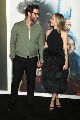 May 15, 2026, New York, New York, USA: Actors JOHN KRASINSKI and EMILY BLUNT seen during the red carpet arrivals for Amazon MGM Studios Tom Clancy s Jack Ryan - Ghost War World Premiere held at Regal Times Square. New York USA  - ZUMAk03_ 20260515_zaf_k03_019 Copyright: xNancyxKaszermanx