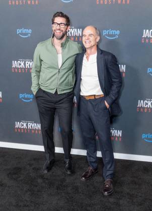 May 15, 2026, Bronx, New York, USA: New York, NY, May 15, 2026: John Krasinski and Michael Kelly attend World Premiere of Amazon MGM Studios Tom Clancy s Jack Ryan: Ghost War at Regal Times Square Bronx USA - ZUMAr339 20260515_znp_r339_048 Copyright: xLevxRadinx