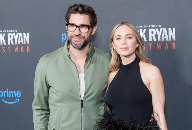 May 15, 2026, Bronx, New York, USA: New York, NY, May 15, 2026: John Krasinski and Emily Blunt attend World Premiere of Amazon MGM Studios Tom Clancy s Jack Ryan: Ghost War at Regal Times Square Bronx USA - ZUMAr339 20260515_znp_r339_032 Copyright: xLevxRadinx