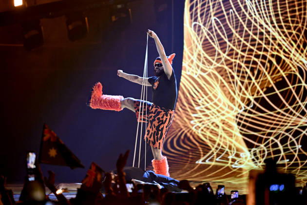 Akylas representing Greece with the song Ferto during the final of the 70th Eurovision Song Contest ESC at the Wiener Stadthalle in Vienna, Austria, Saturday, May 16, 2026 WIEN AUSTRIA x10070x Copyright: xJessicaxGow TTx EUROVISION 2026 FINAL oDo3xyZIYXE